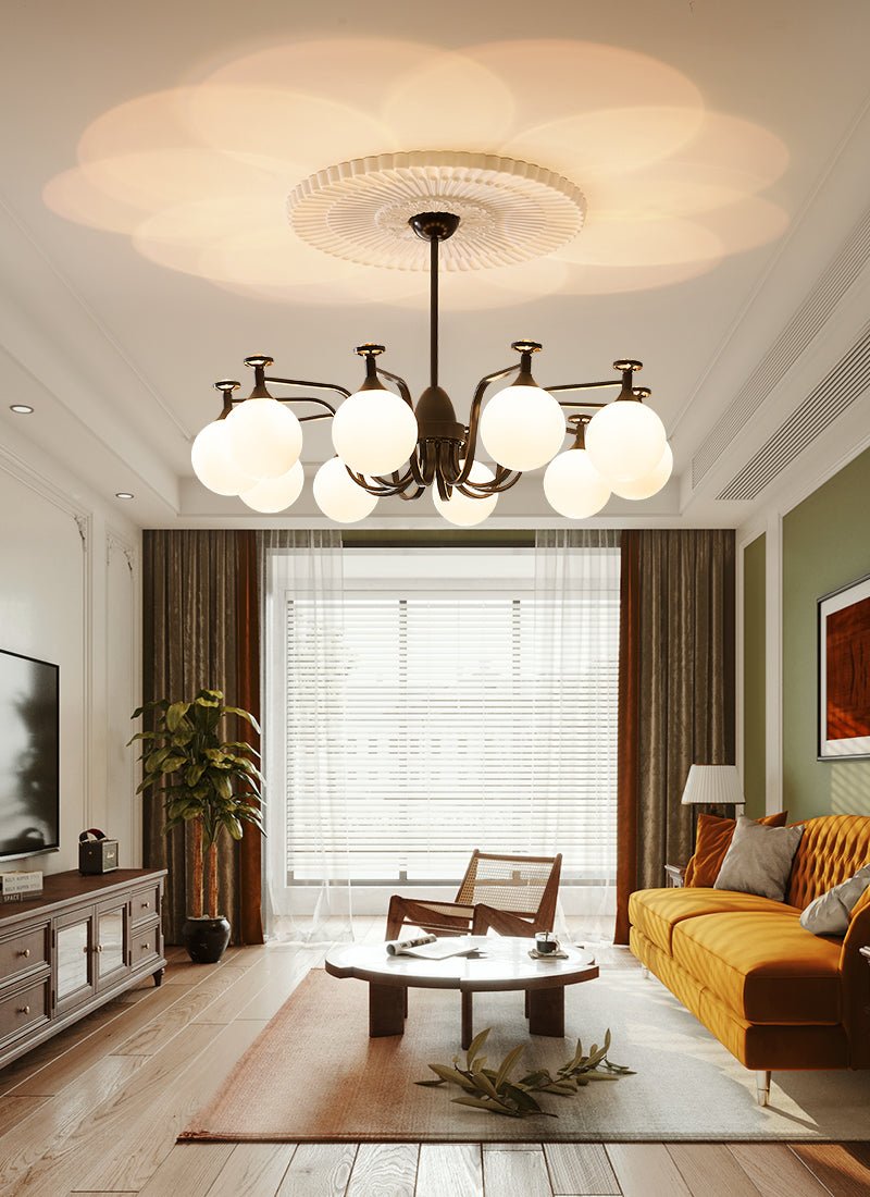 Zotheira Elegance Vintage Glass Chandelier-Neutral Decor