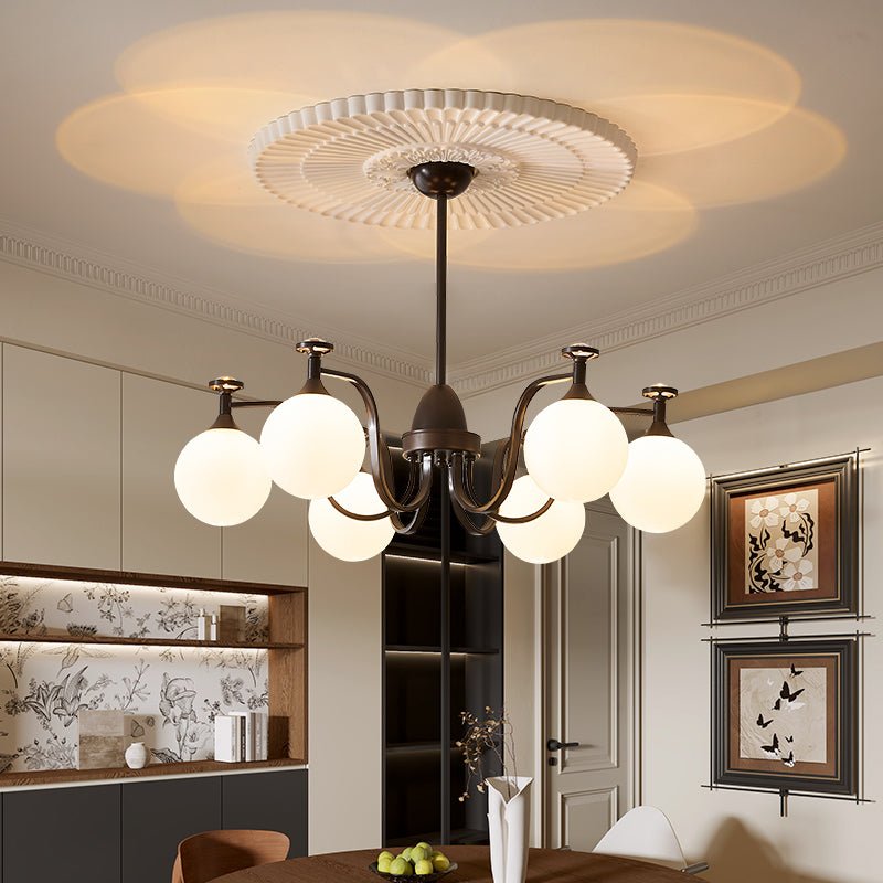 Zotheira Elegance Vintage Glass Chandelier-Neutral Decor