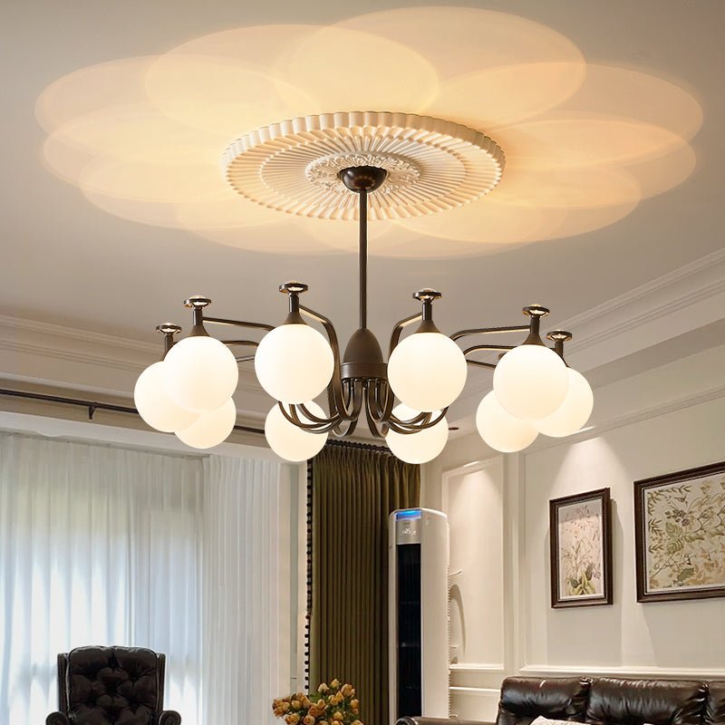 Zotheira Elegance Vintage Glass Chandelier-Neutral Decor