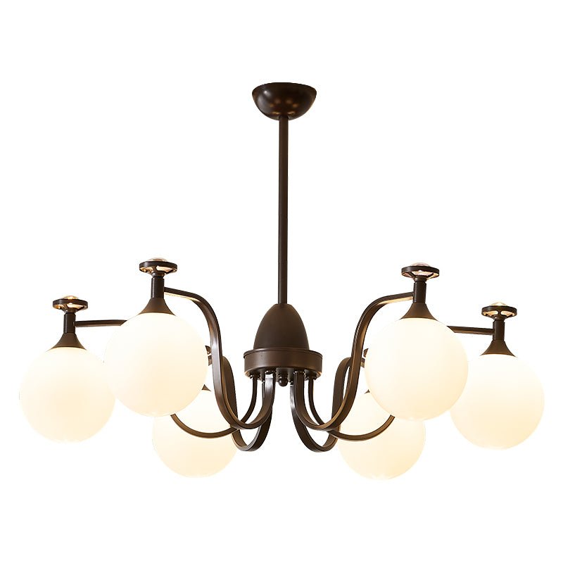 Zotheira Elegance Vintage Glass Chandelier-Neutral Decor