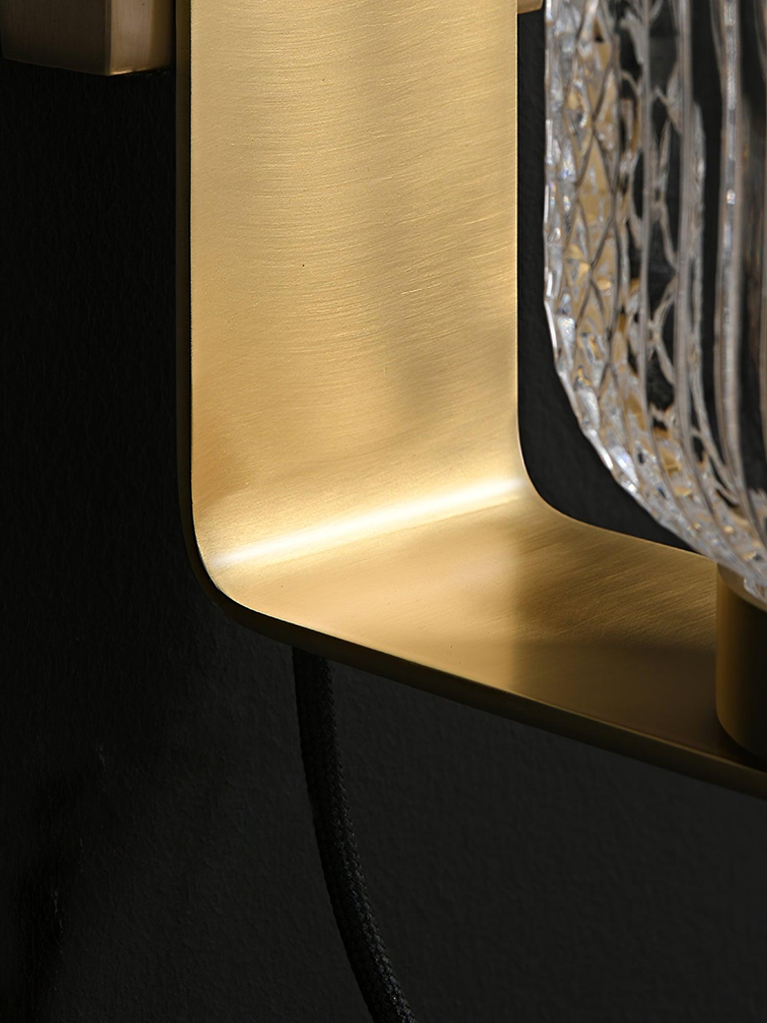 Cresh Premium Nordic Art Brass Glass Wall Light-Neutral Decor