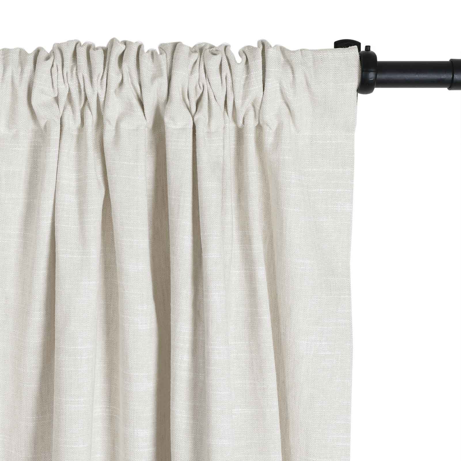 Jenna Linen Curtains & Drapes Soft Top-Neutral Decor