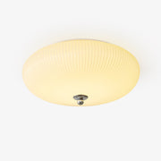 Dexlin Nordic Art Ivory Ripple Glass Ceiling Light-Neutral Decor