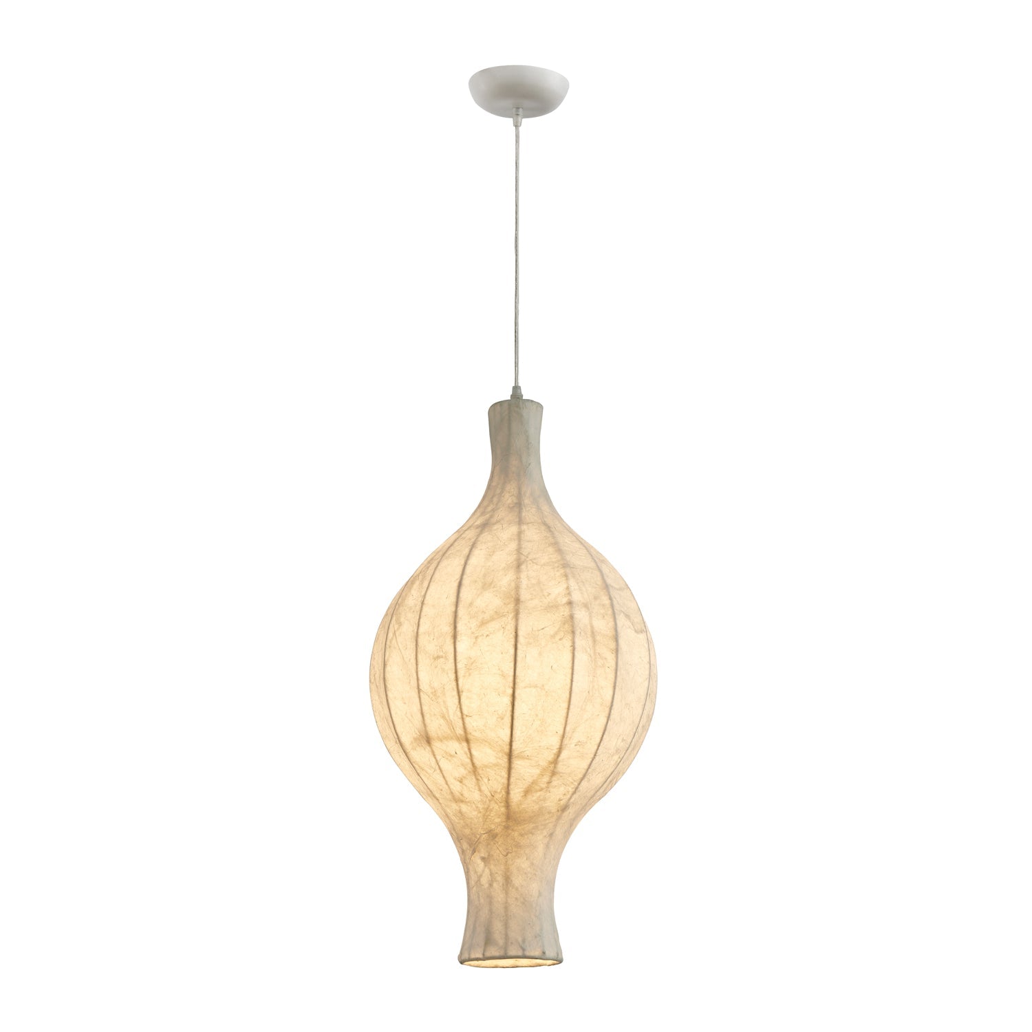 Orvelion Organic Mulberry Silk Pendant Light-Neutral Decor