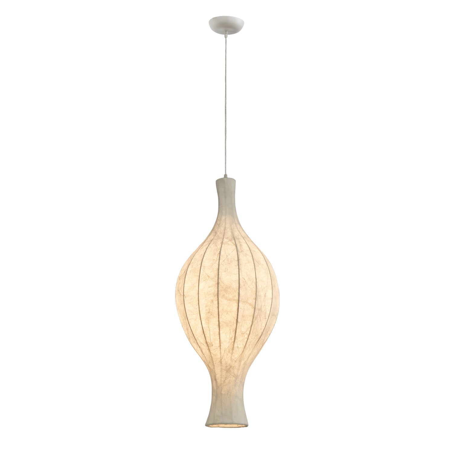 Orvelion Organic Mulberry Silk Pendant Light-Neutral Decor