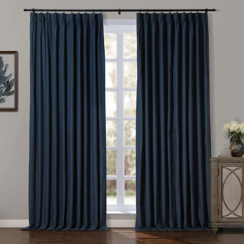 Jenna Linen Curtains & Drapes Pleated-Neutral Decor