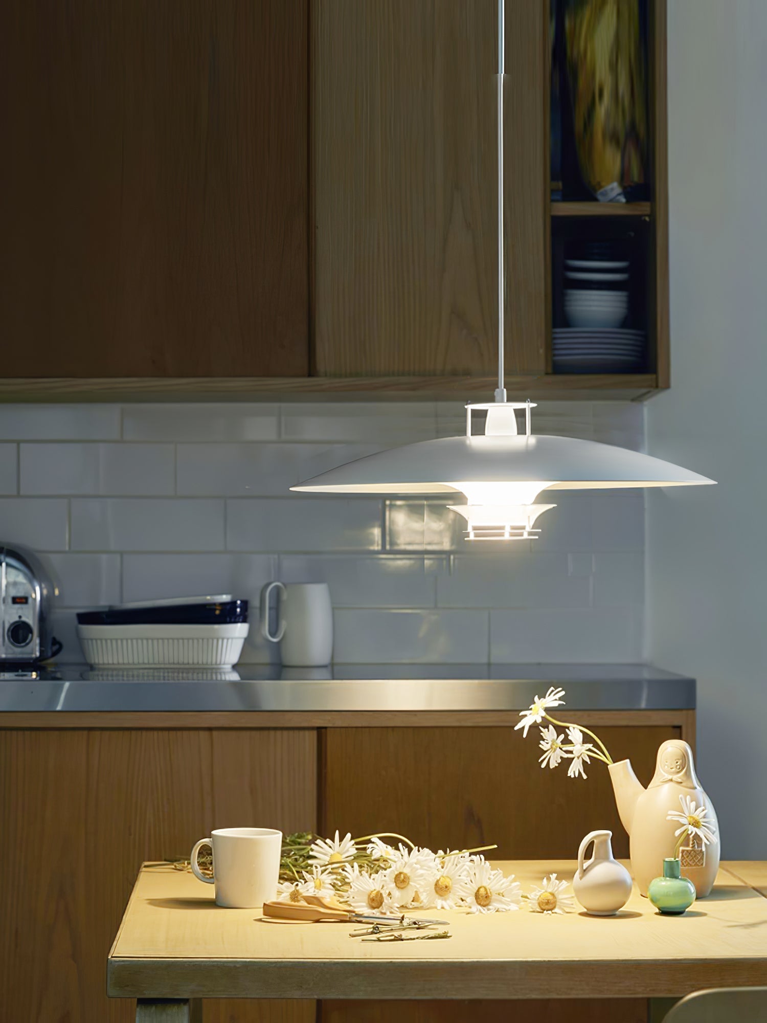 Noveny Modern Aluminum Pendant Light-Neutral Decor
