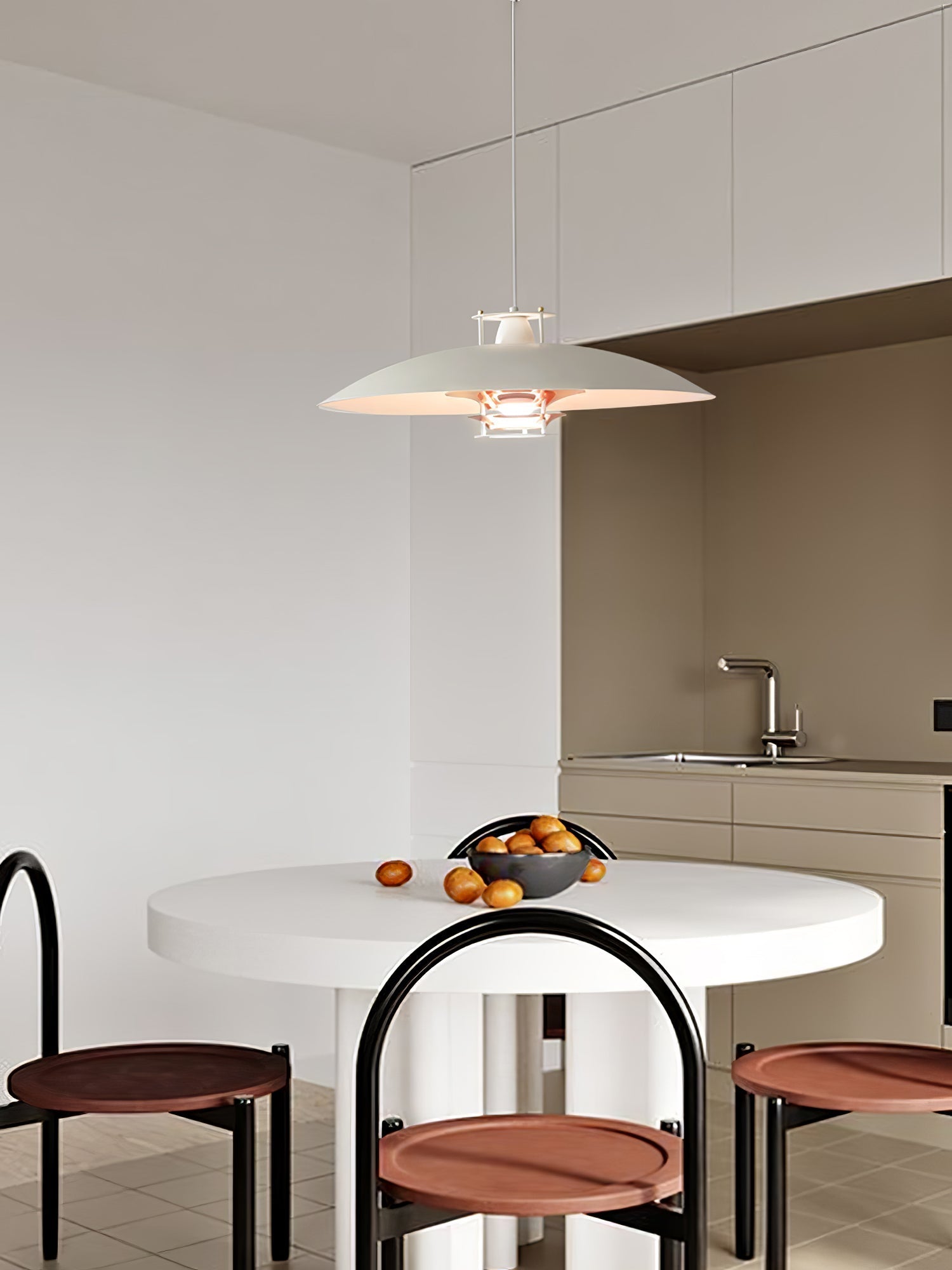 Noveny Modern Aluminum Pendant Light-Neutral Decor