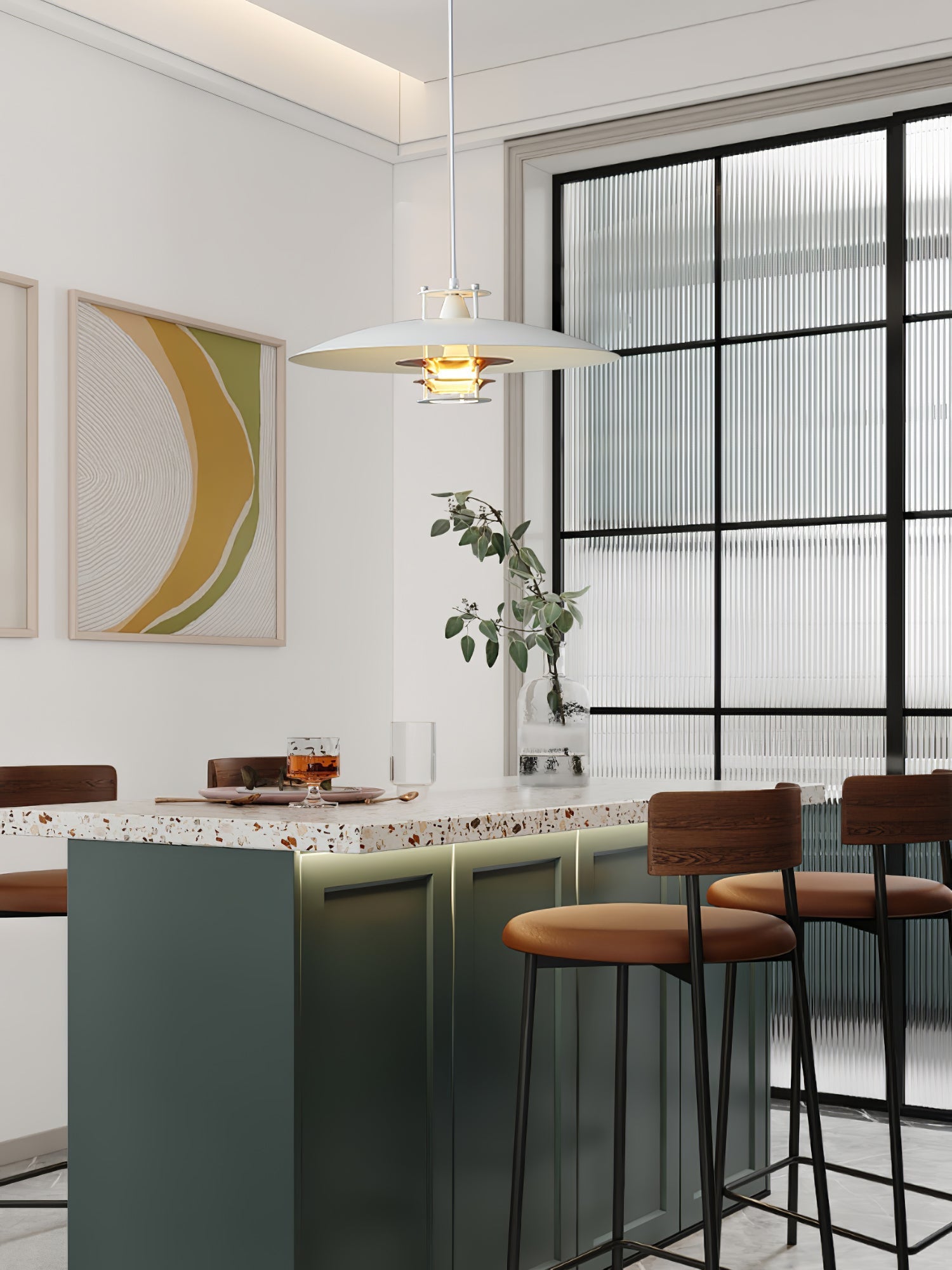 Noveny Modern Aluminum Pendant Light-Neutral Decor