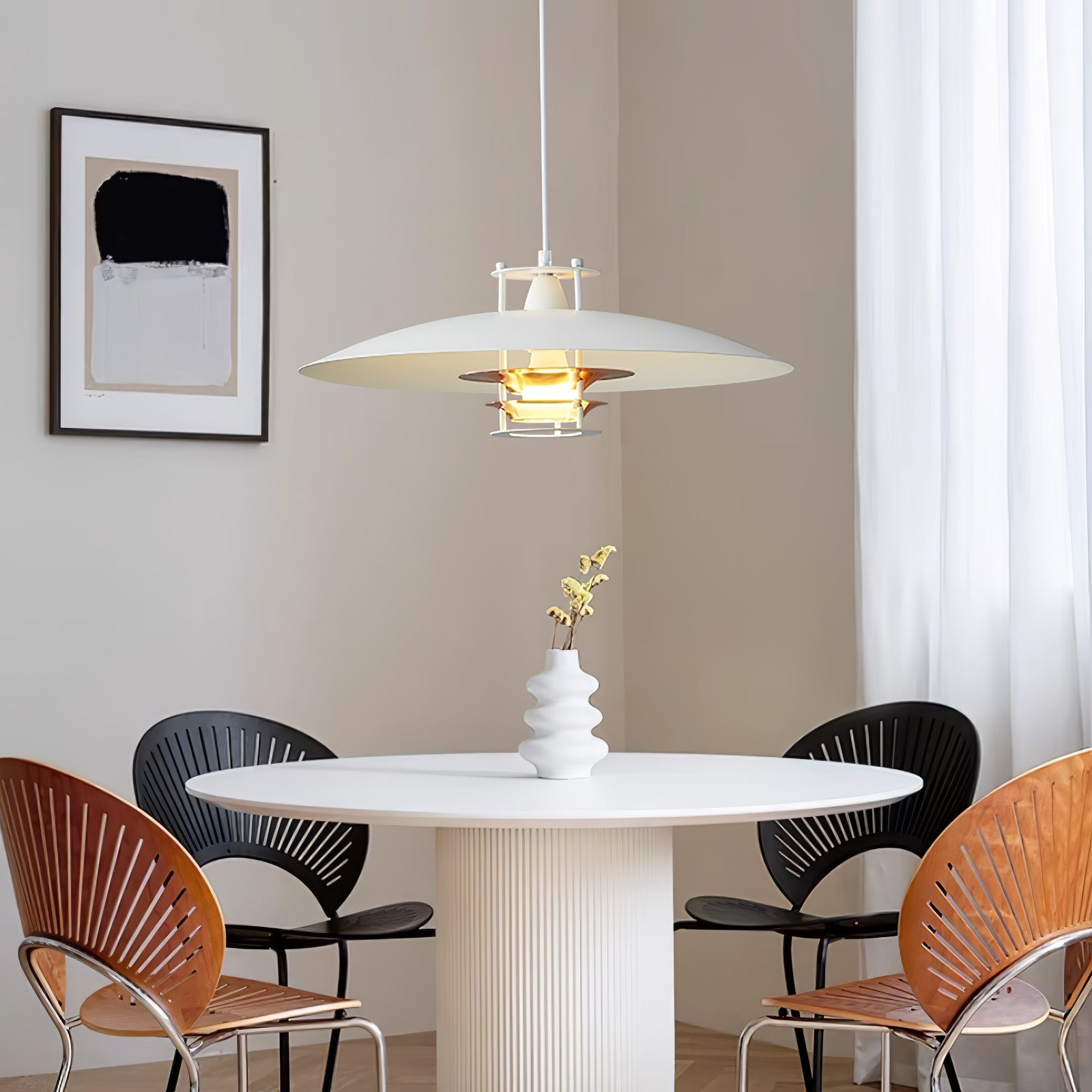 Noveny Modern Aluminum Pendant Light-Neutral Decor