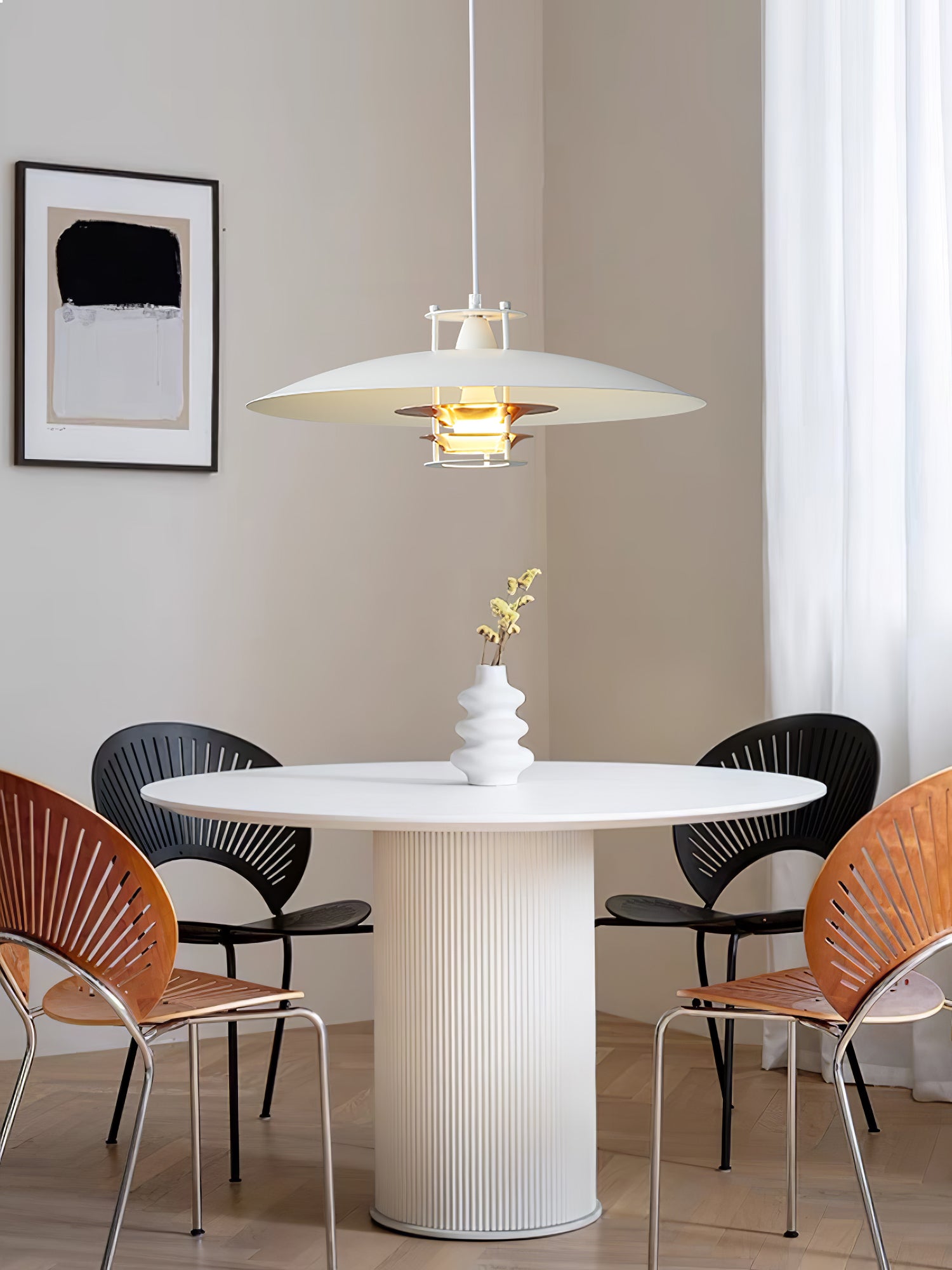 Noveny Modern Aluminum Pendant Light-Neutral Decor