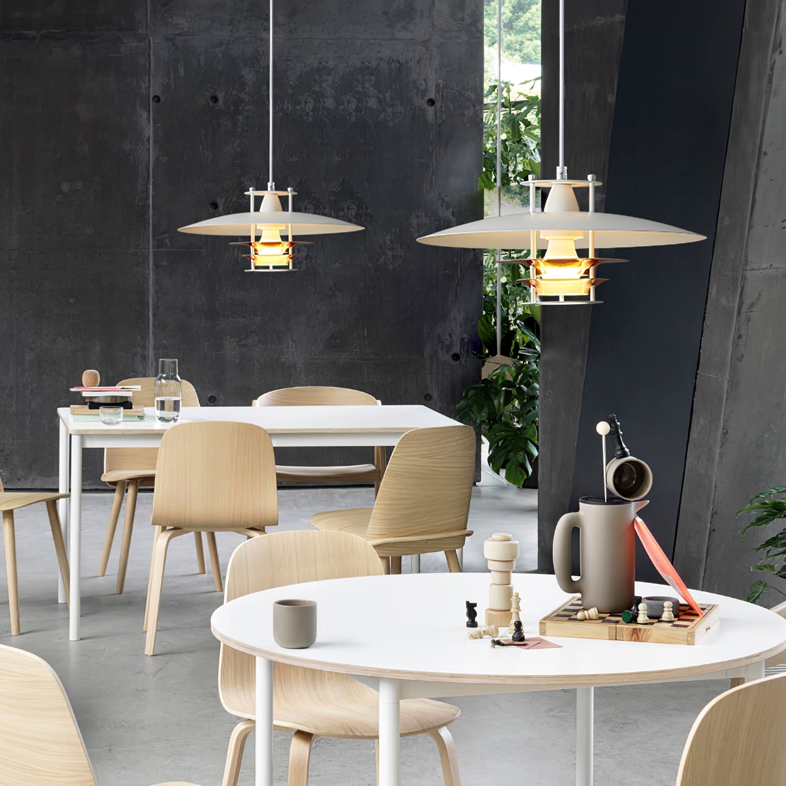 Noveny Modern Aluminum Pendant Light-Neutral Decor