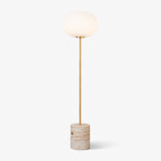 Iloryra Column-Base Travertine Floor Lamp-Neutral Decor