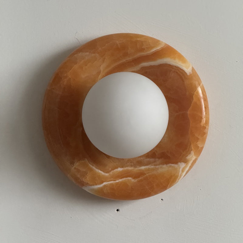 Solvian Yellow Onyx Sconce