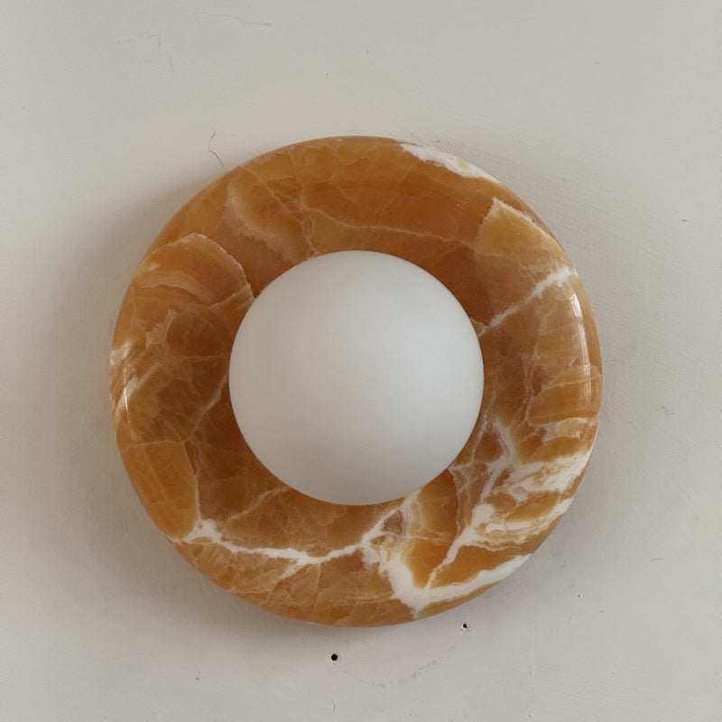 Solvian Yellow Onyx Sconce