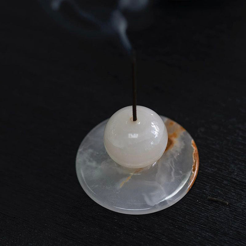 Jade Incense Holder-Neutral Decor