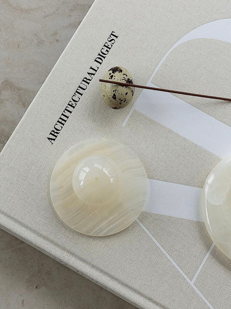 Jade Incense Holder-Neutral Decor