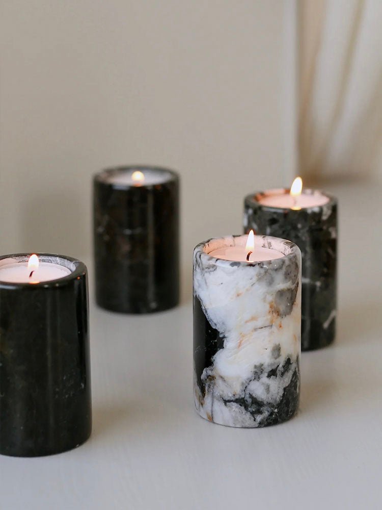 Jade Candle Holder-Neutral Decor