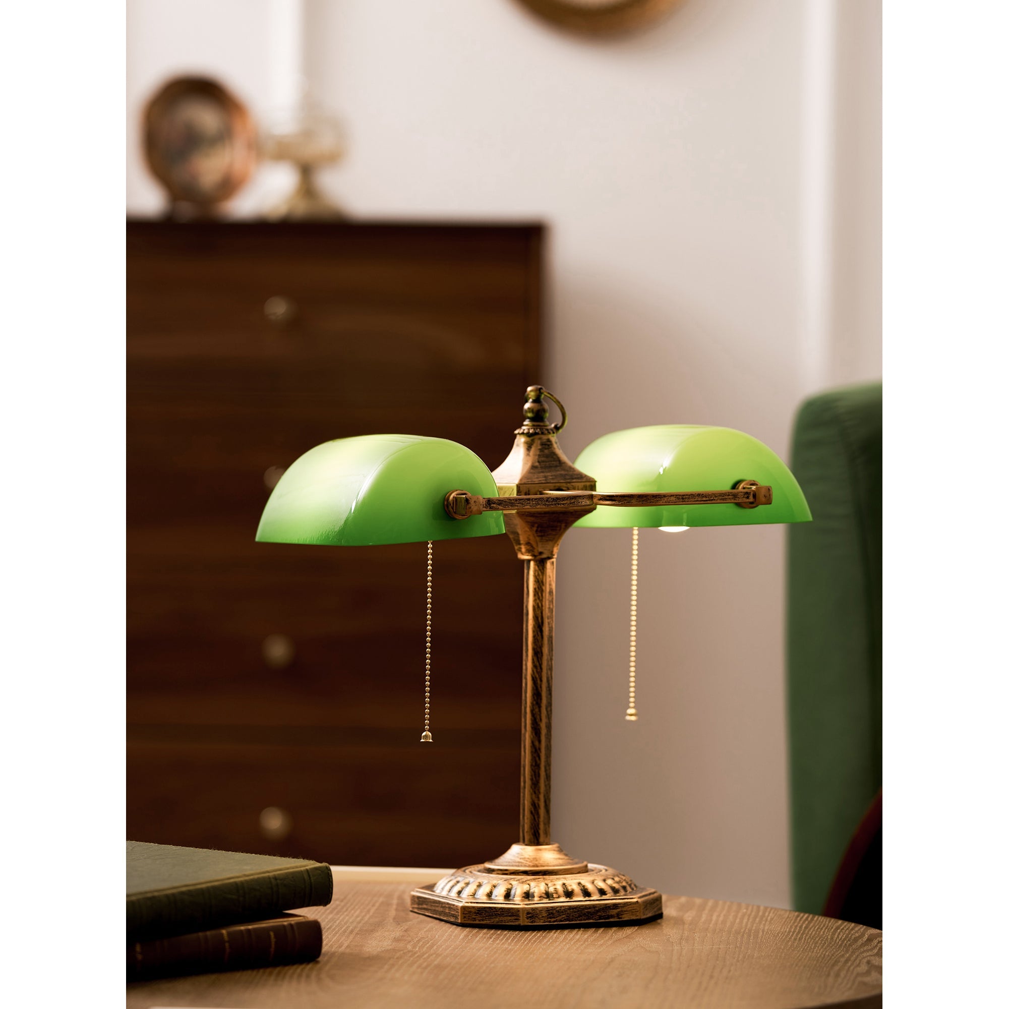 The Cambridge lamp in a modern study setting.