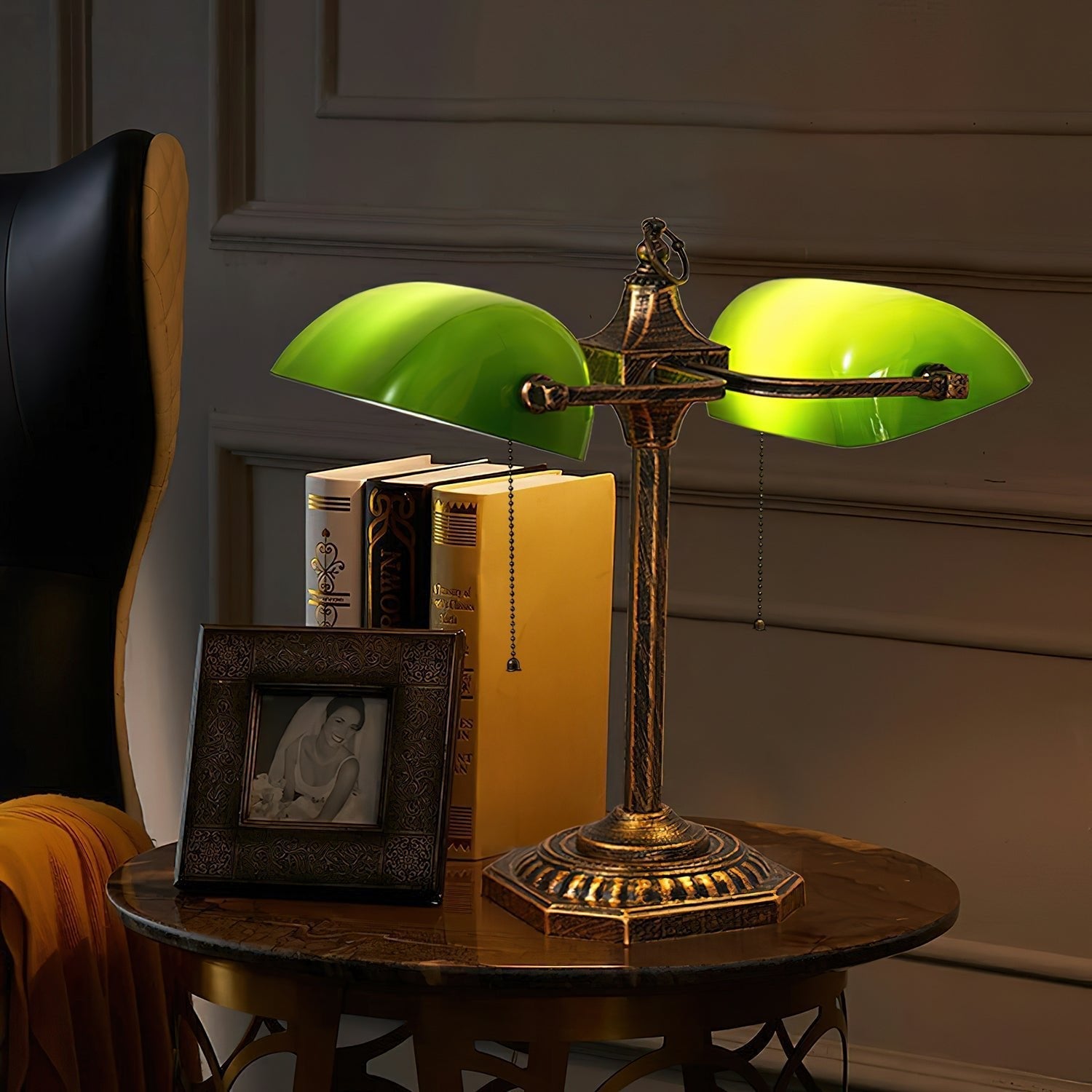 Osilel Vintage Brass Desk Lamp-Neutral Decor