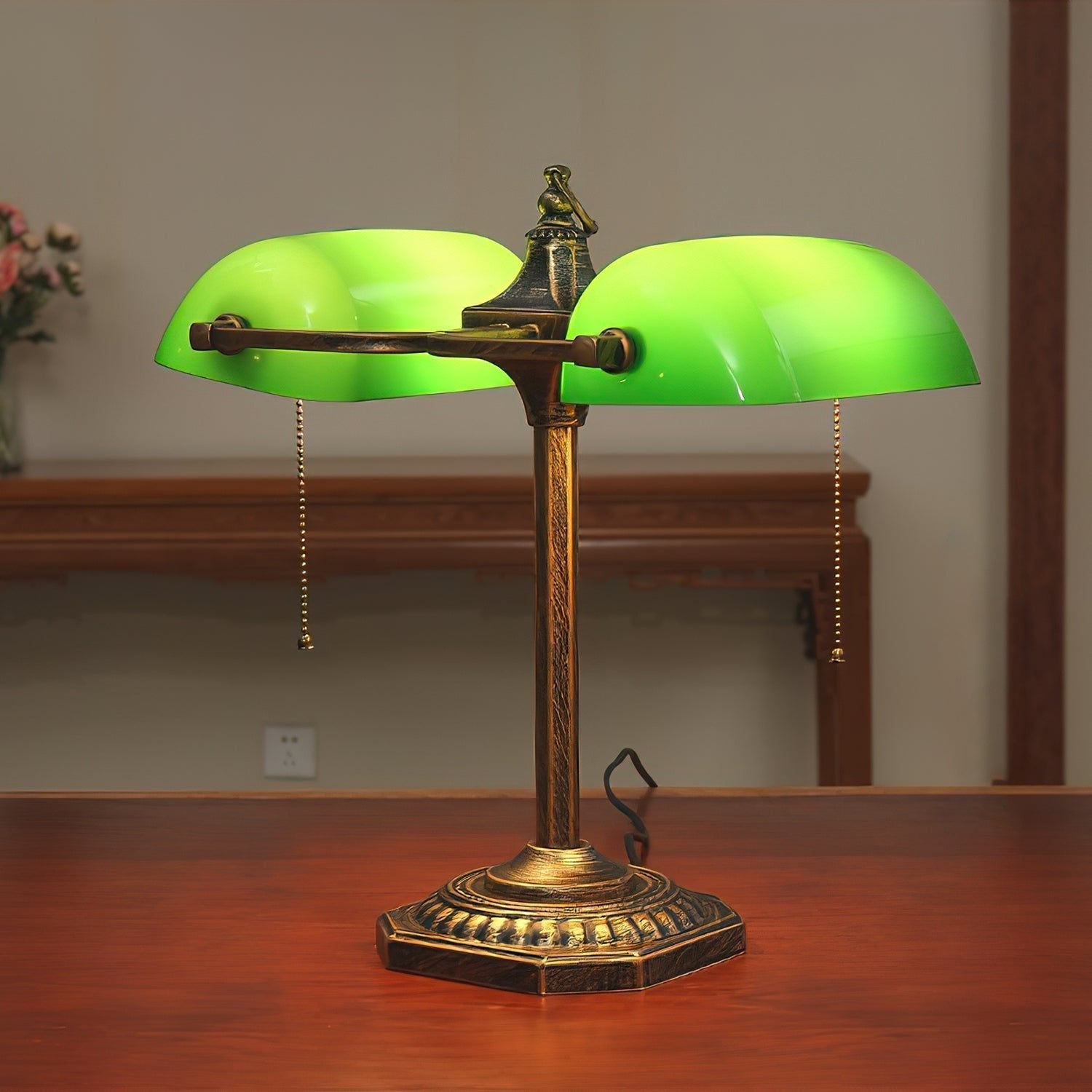 Osilel Vintage Brass Desk Lamp-Neutral Decor