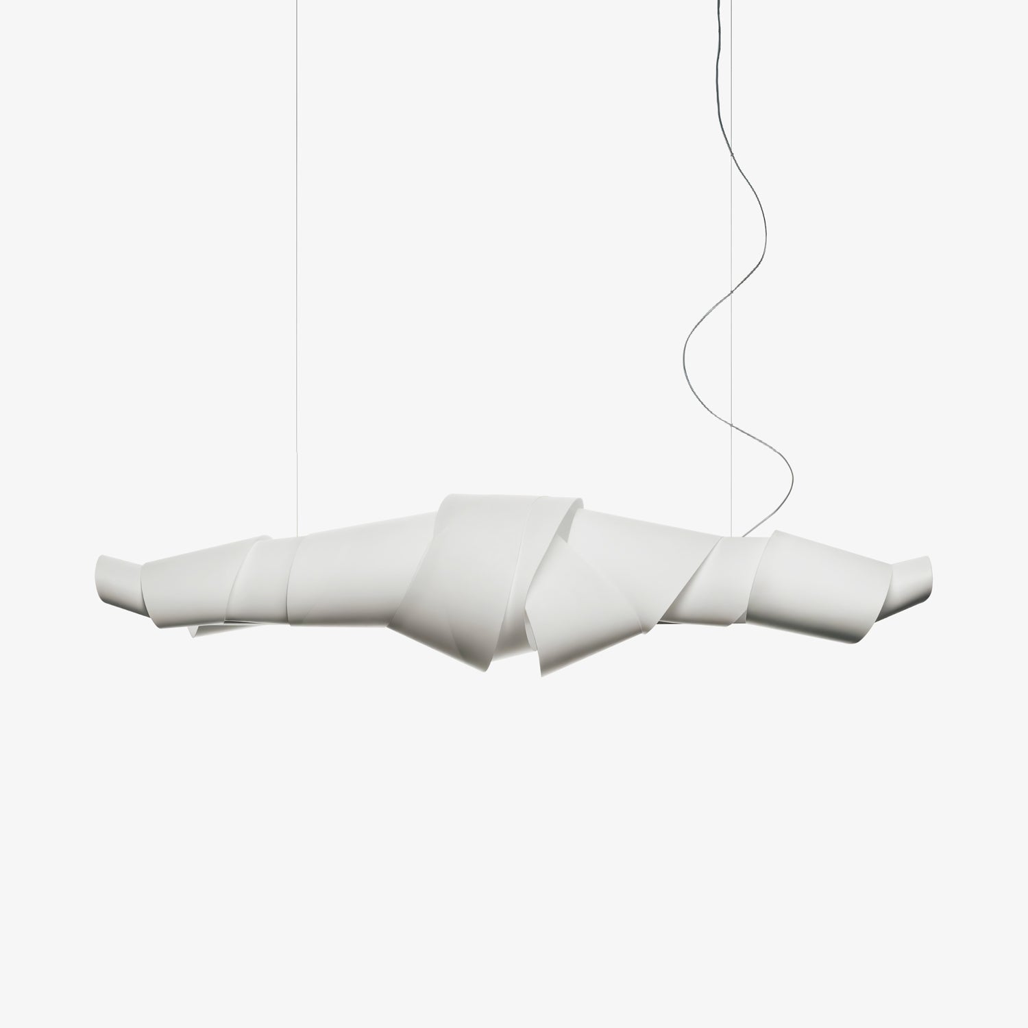 Ribbon Playful PVC Chandelier-Neutral Decor