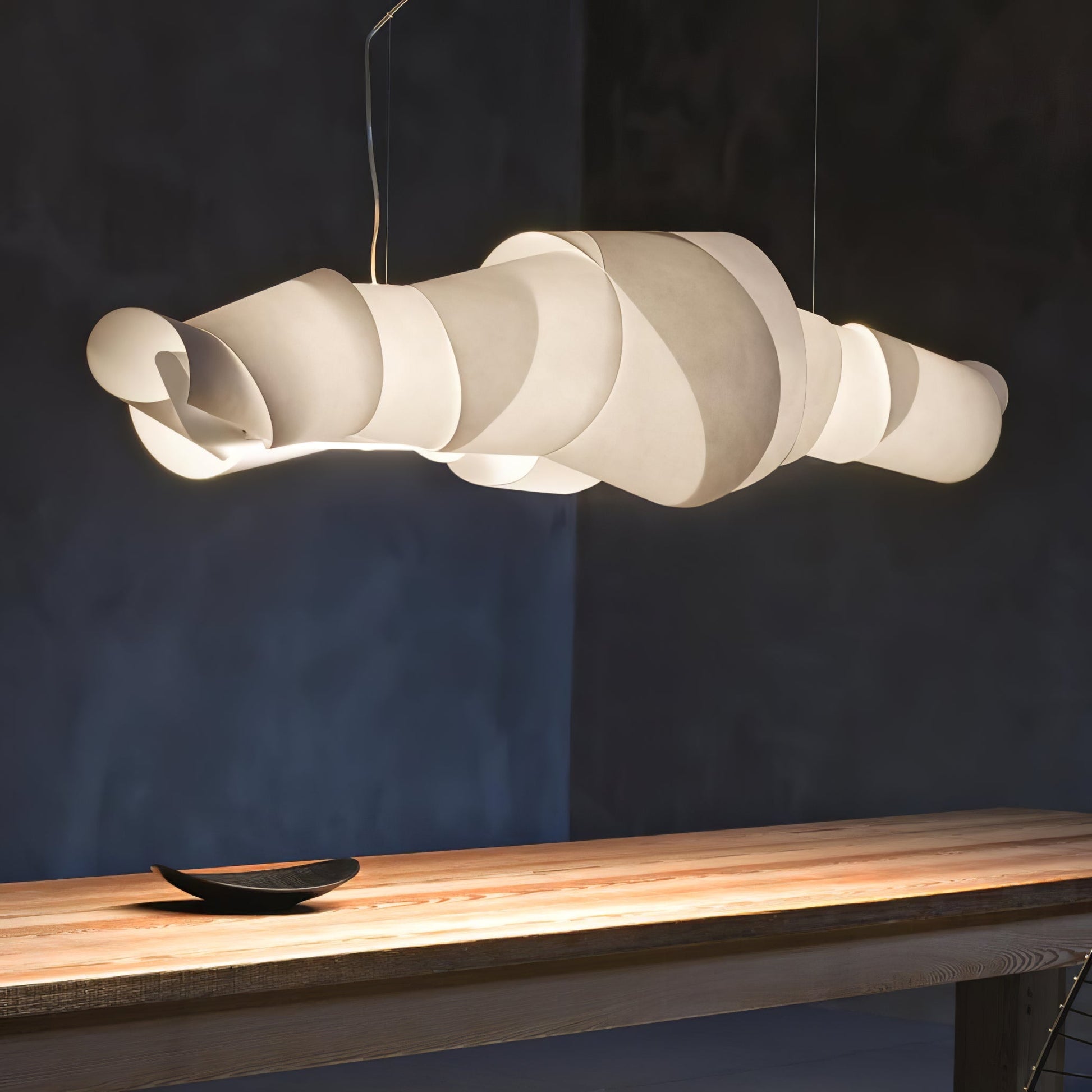 Ribbon Playful PVC Chandelier-Neutral Decor