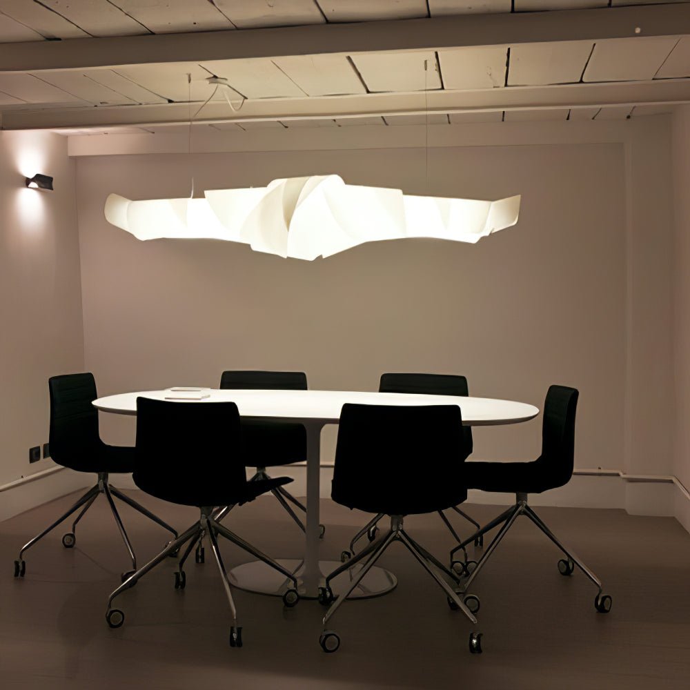 Ribbon Playful PVC Chandelier-Neutral Decor