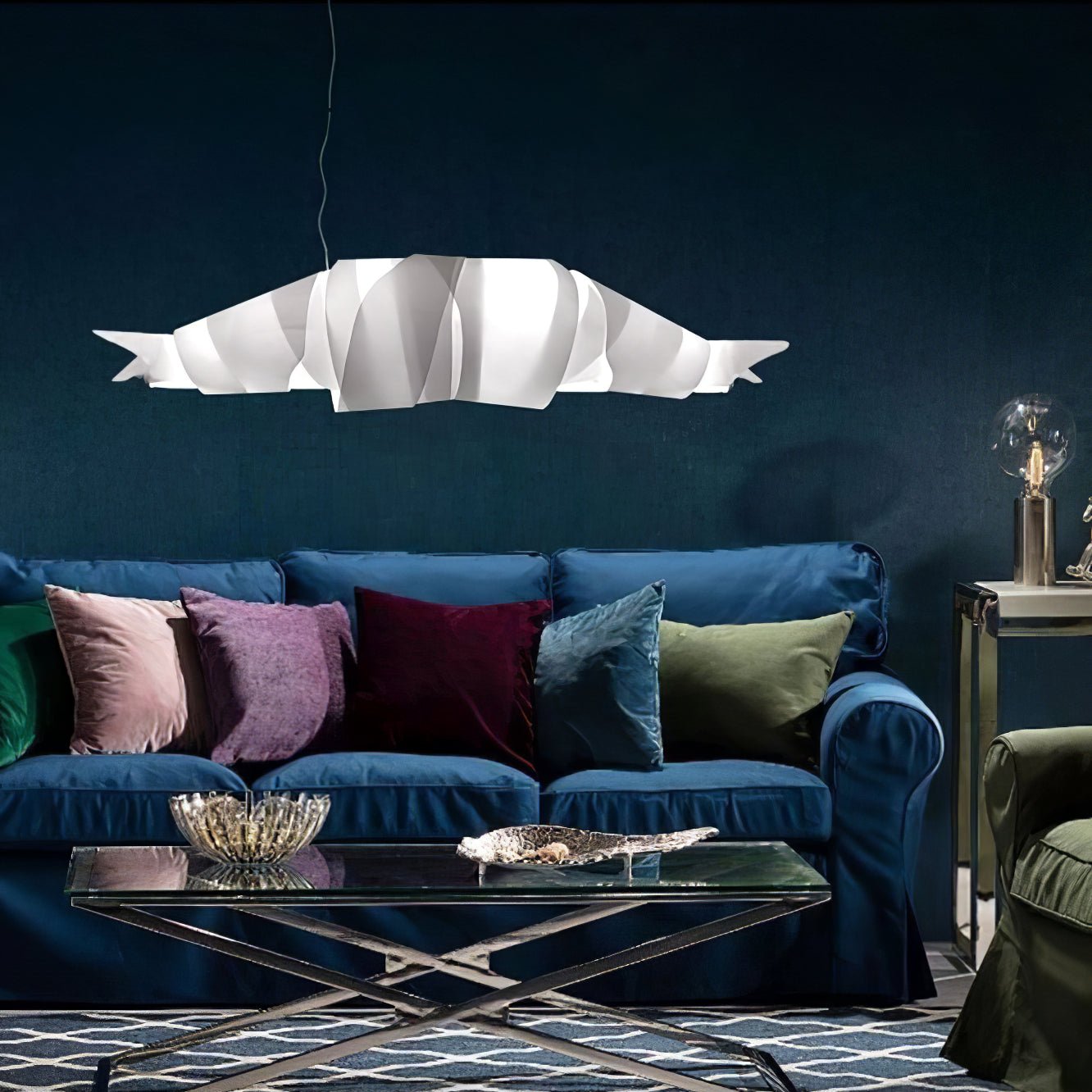Ribbon Playful PVC Chandelier-Neutral Decor