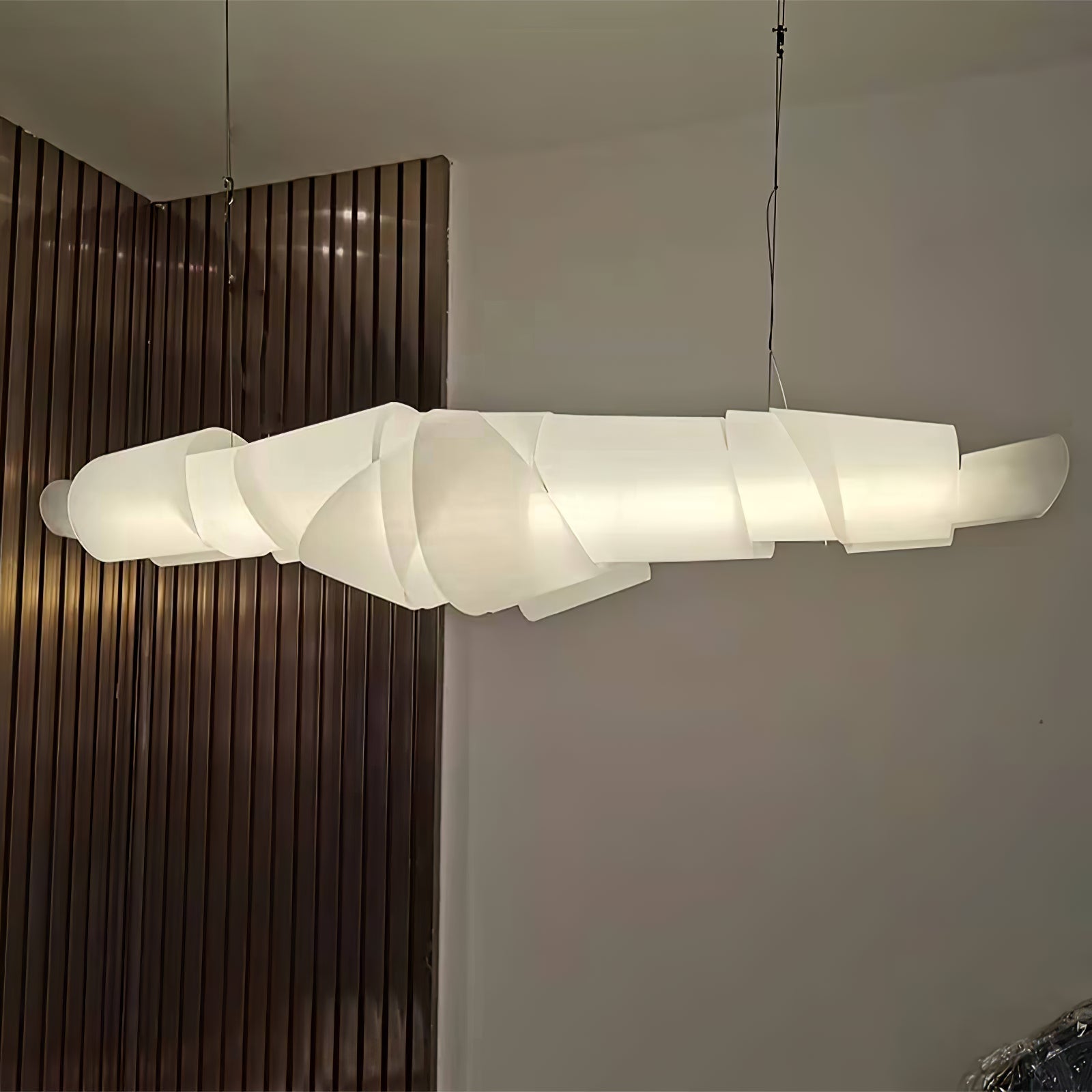 Ribbon Playful PVC Chandelier-Neutral Decor