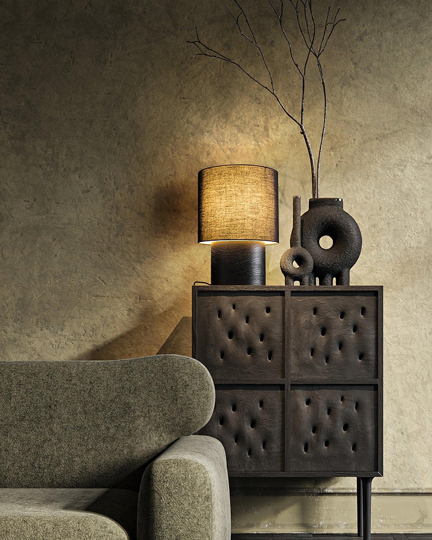 Alvira Minialist Wood Table Lamp-Neutral Decor