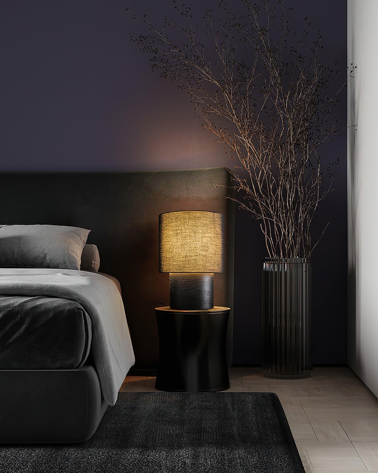 Alvira Minialist Wood Table Lamp-Neutral Decor