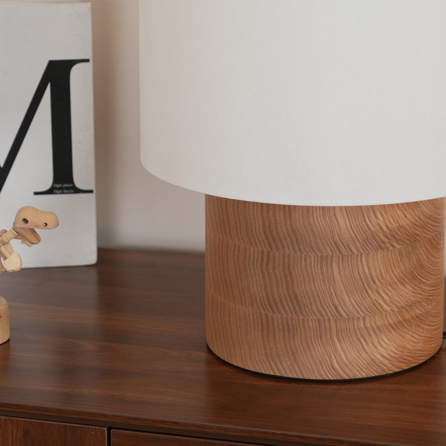 Alvira Minialist Wood Table Lamp-Neutral Decor