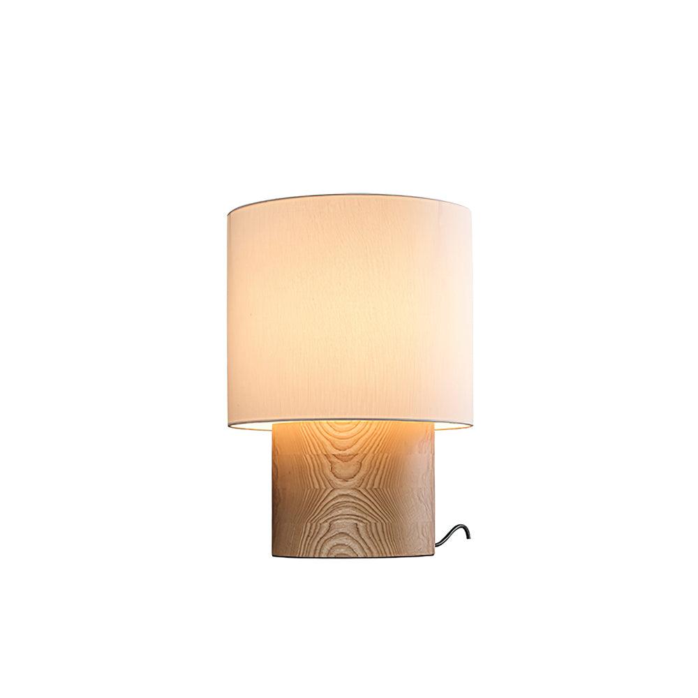 Alvira Minialist Wood Table Lamp-Neutral Decor