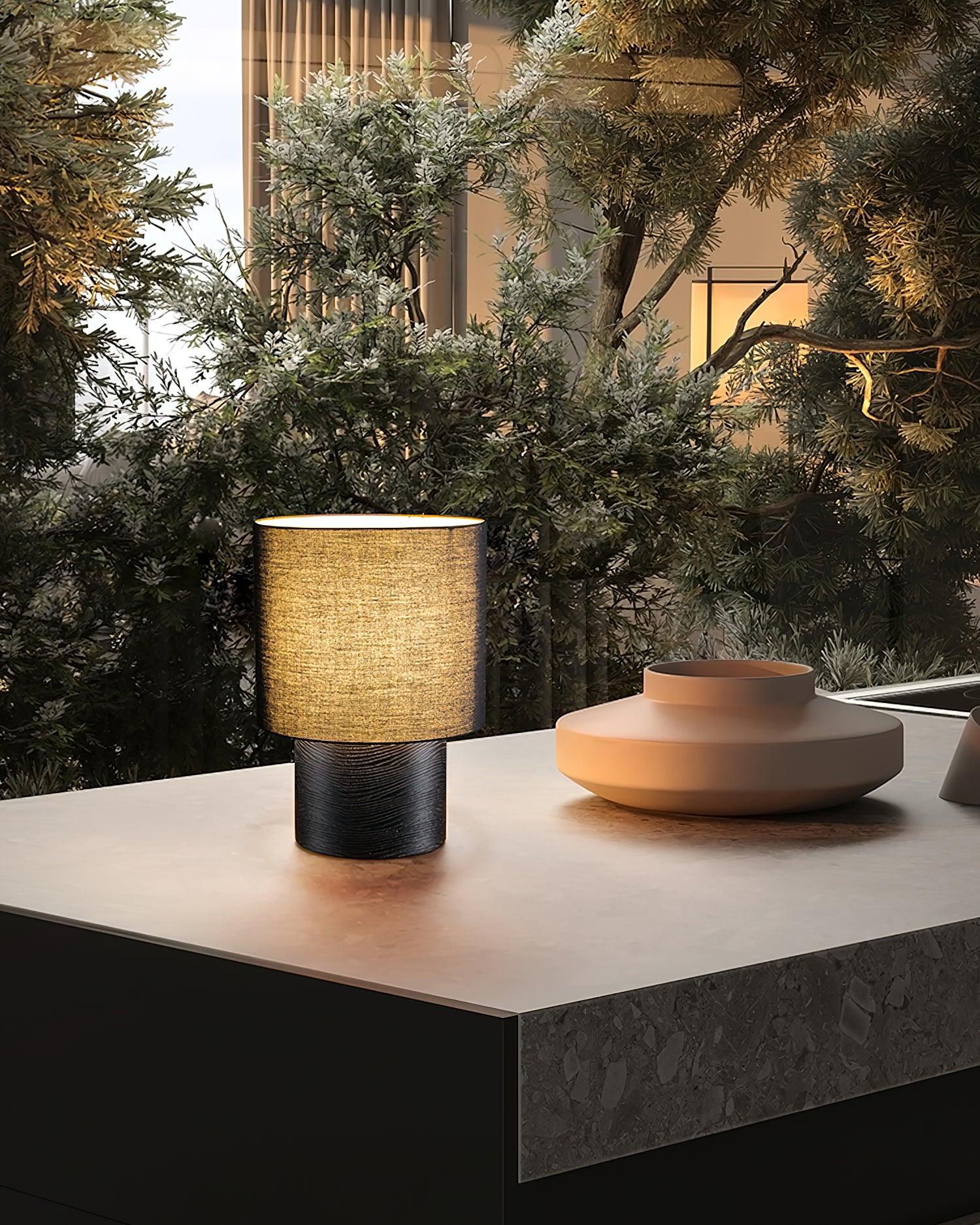 Alvira Minialist Wood Table Lamp-Neutral Decor