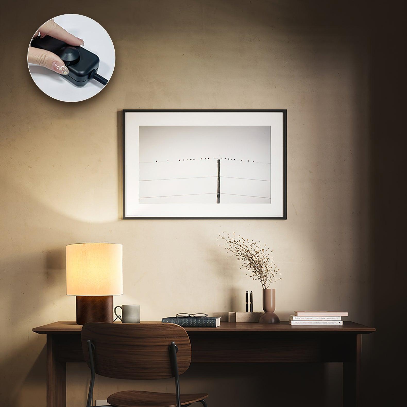 Alvira Minialist Wood Table Lamp-Neutral Decor