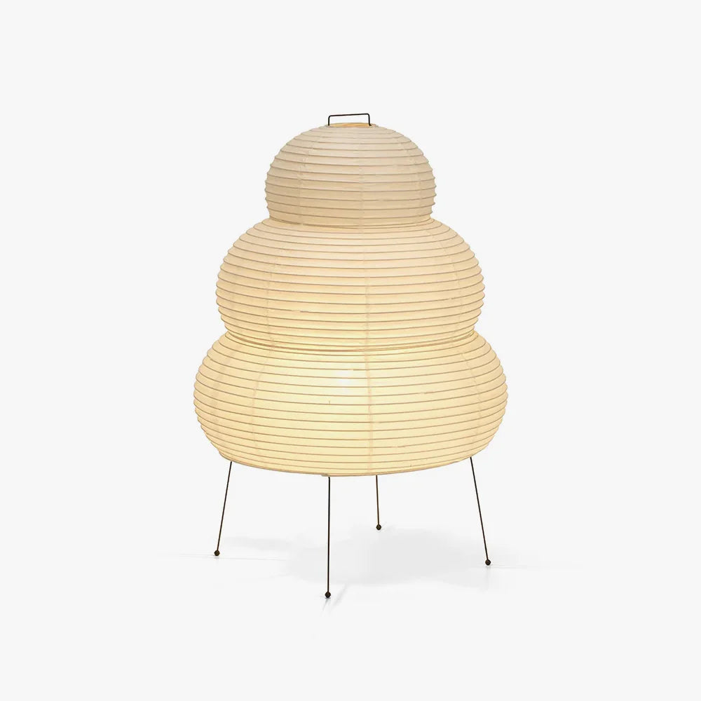 Tranquilux Paper Japanese-Inspired Table Lamp-Neutral Decor