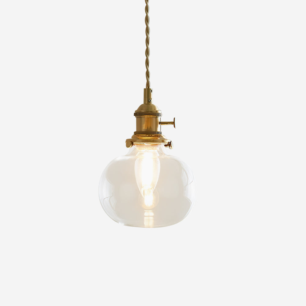 Kexo Clear Glass Pendant Light-Neutral Decor