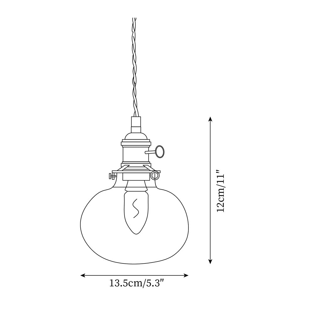 Kexo Clear Glass Pendant Light-Neutral Decor