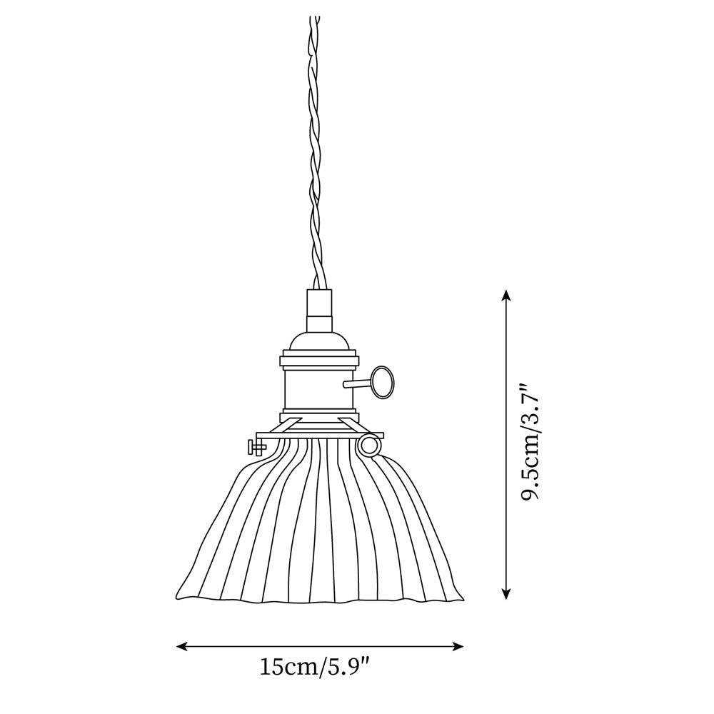 Kexo Clear Glass Pendant Light-Neutral Decor