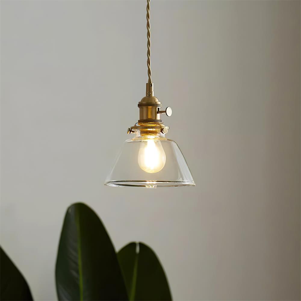 Kexo Clear Glass Pendant Light-Neutral Decor