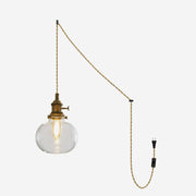 Barnaby Glass Plug In Pendant Light