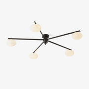 Lustra Ceiling Lamp Black White Glass-Neutral Decor