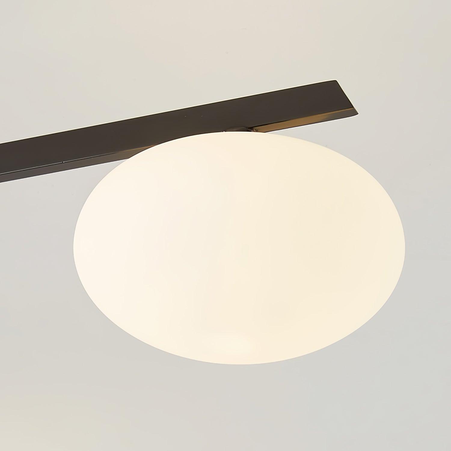 Lustra Ceiling Lamp Black White Glass-Neutral Decor