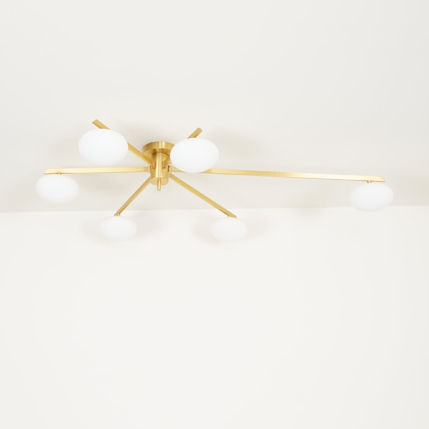 Lustra Ceiling Lamp Black White Glass-Neutral Decor