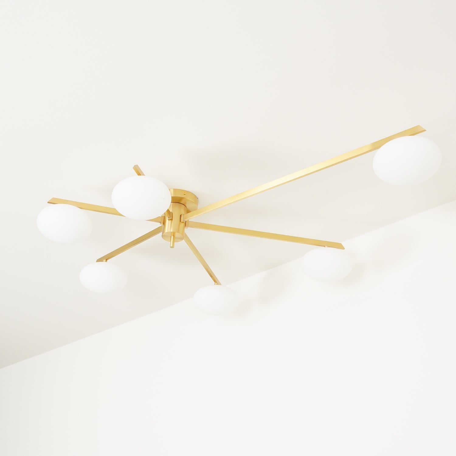 Lustra Ceiling Lamp Black White Glass-Neutral Decor