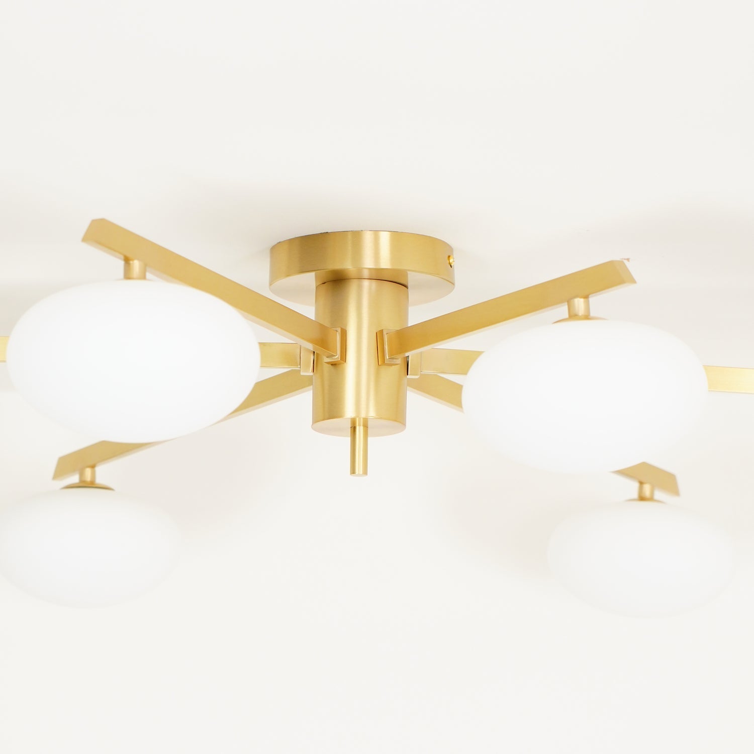 Lustra Ceiling Lamp Black White Glass-Neutral Decor