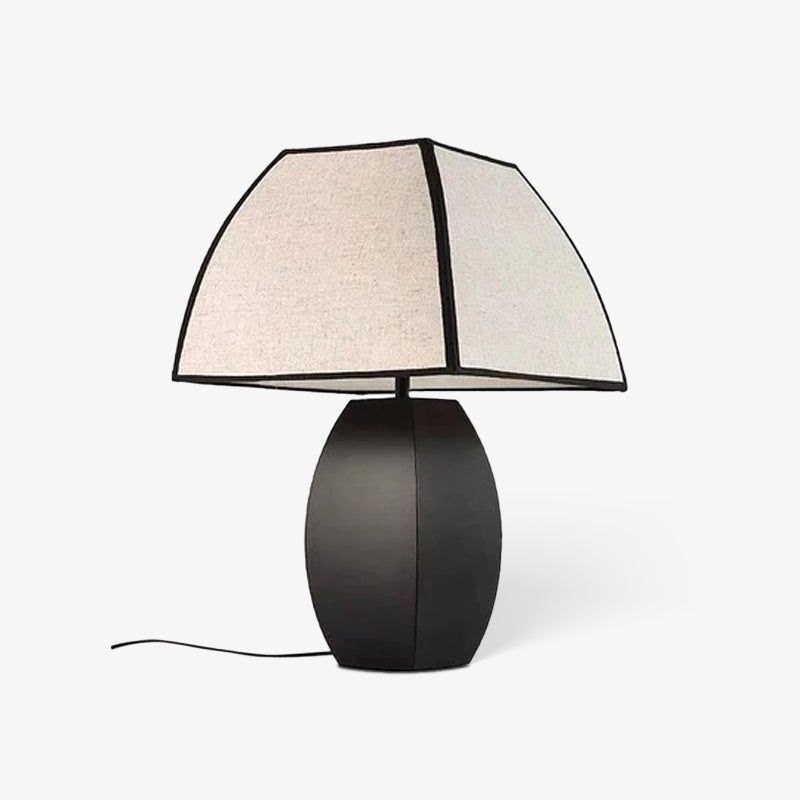 Alux Minimalist Fabric Table Lamp-Neutral Decor
