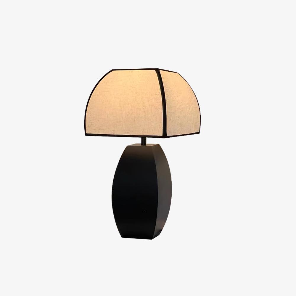 Alux Minimalist Fabric Table Lamp-Neutral Decor