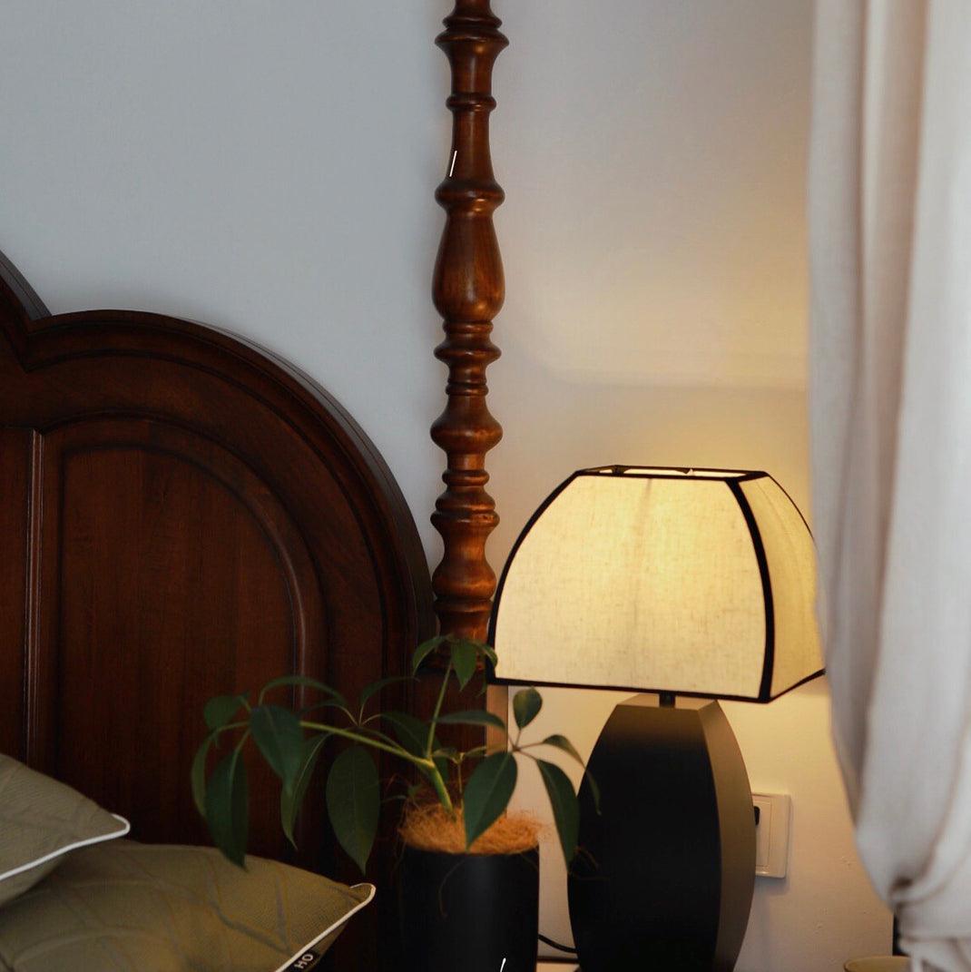 Alux Minimalist Fabric Table Lamp-Neutral Decor